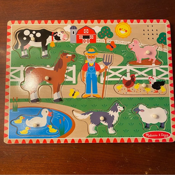 Melissa & Doug Other - Melissa and Doug wooden song puzzle